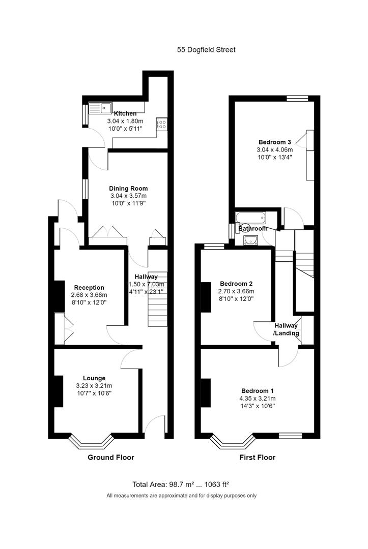 Floorplan for Dogfield Street, Cathays, Cardiff